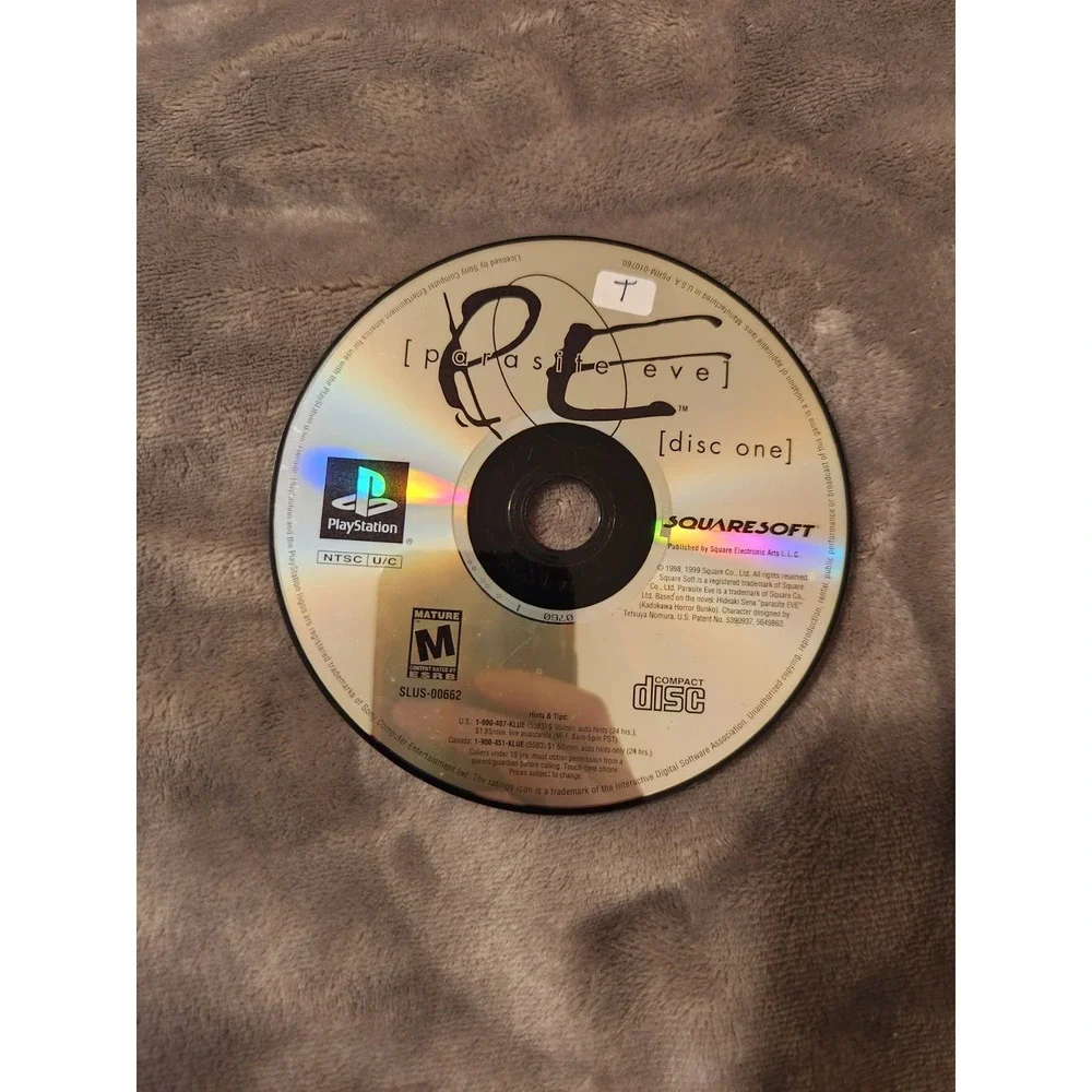 Parasite Eve (PlayStation 1, 1998) DISC 1 ONLY TESTED